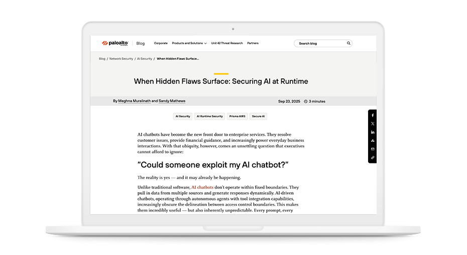 当隐藏缺陷暴露时：保障运行时 AI 安全