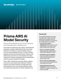 Prisma AIRS AI Model Security