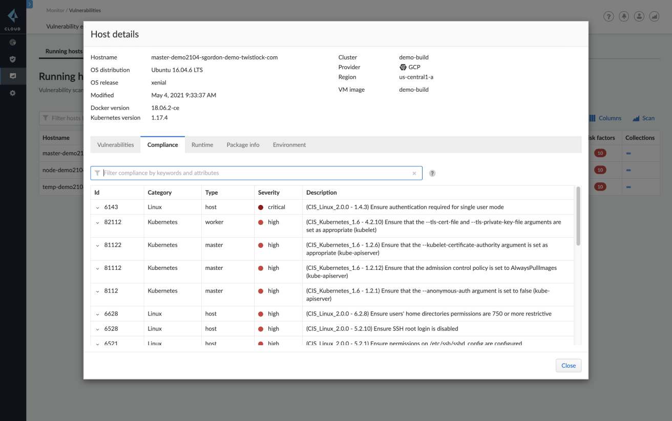 主机合规性图像