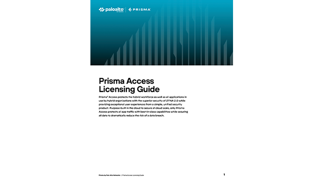 Prisma Access 许可指南